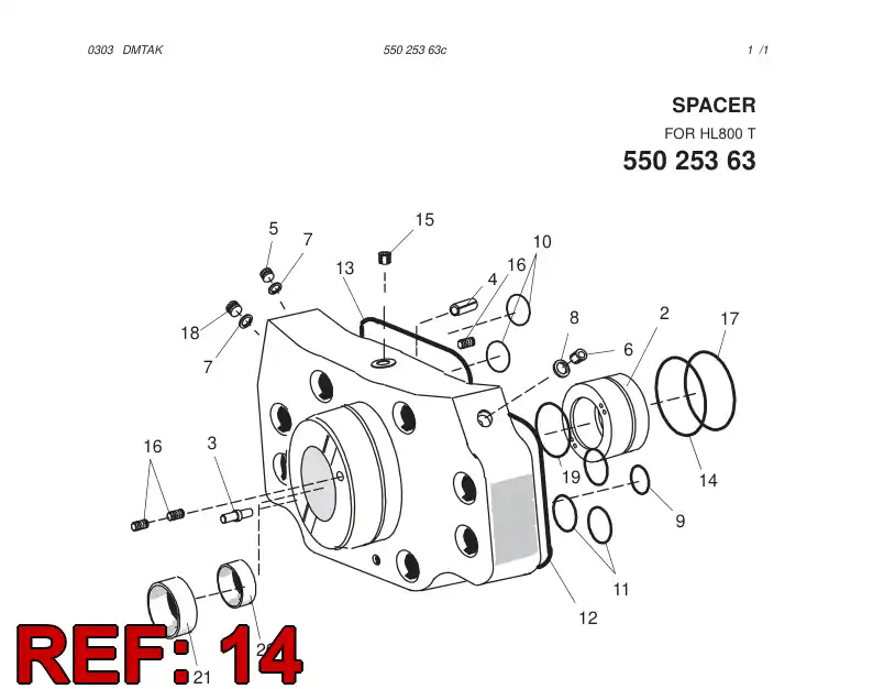 81998139 819 981 39 O-RING - Sandvik Technical Drawing