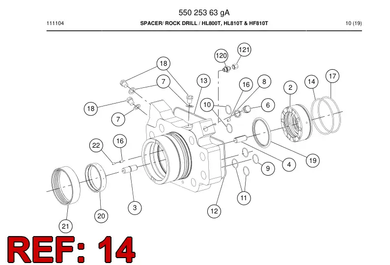 81998139a 819 981 39a O-Ring - Sandvik Technical Drawing