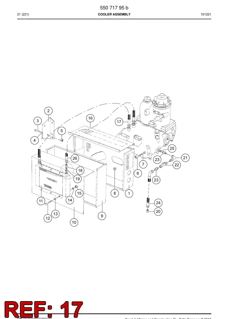 82190939 821 909 39 HYDR.HOSE ASSEMBLY - Sandvik Technical Drawing