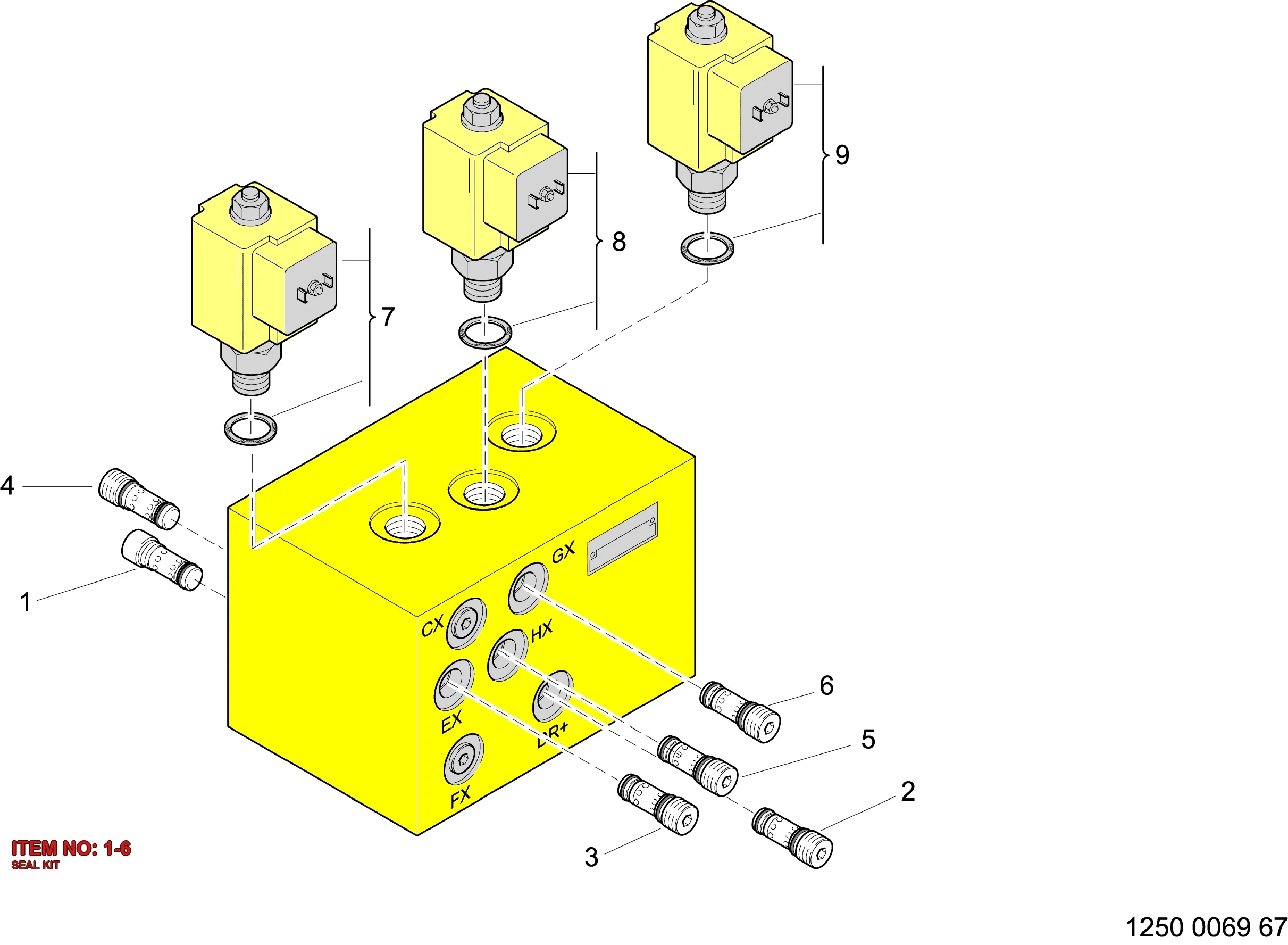 8231 1206 93 SEAL KIT - Technical Drawing
