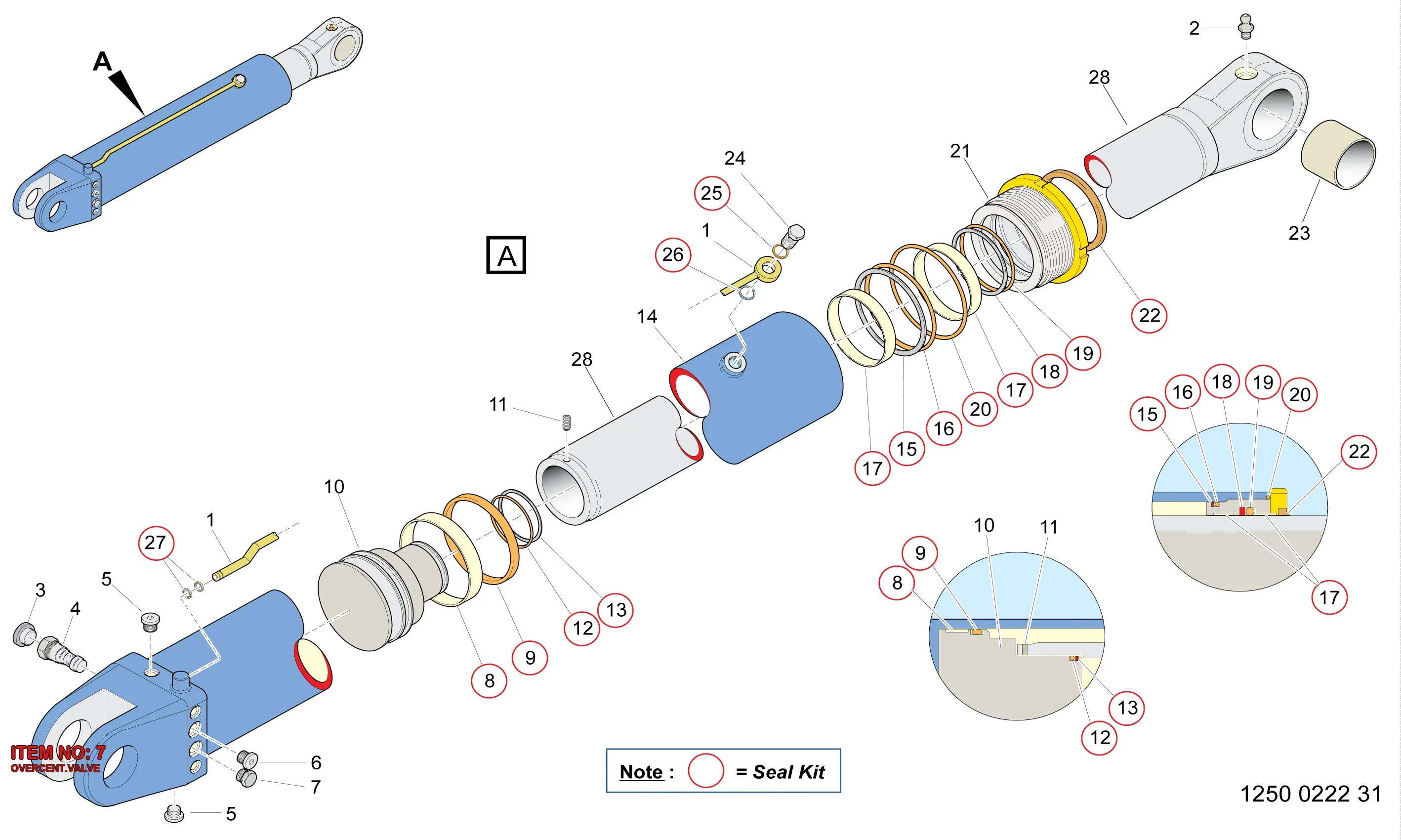 8231 6003 87 OVERCENT.VALVE - Technical Drawing