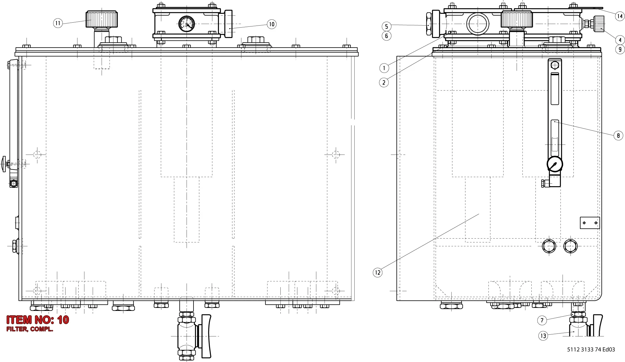 8234 0200 36 FILTER, COMPL. - Technical Drawing
