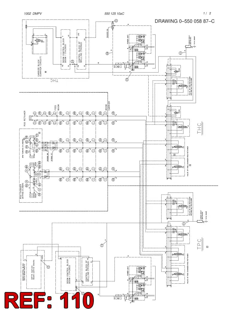 82420719 824 207 19 HOSE ASSY - Sandvik Technical Drawing