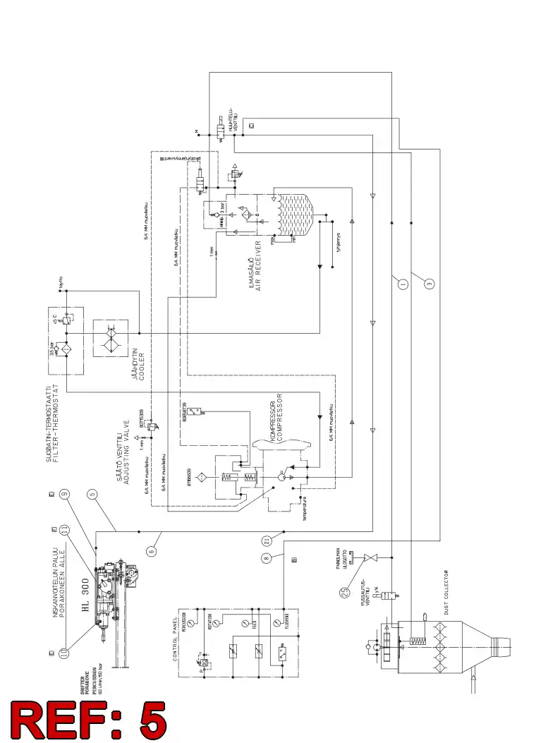82424069 824 240 69 HYDRAULIC HOSE ASSEMBLY - Sandvik Technical Drawing