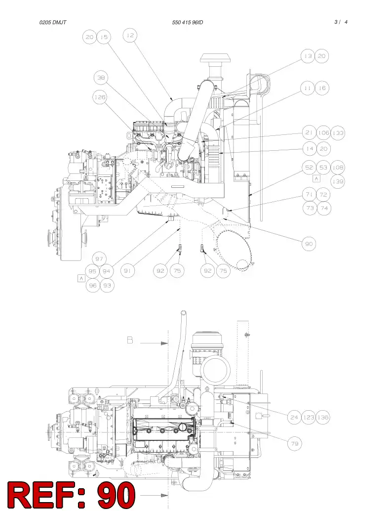 82427789 824 277 89 HYDR.HOSE ASSEMBLY - Sandvik Technical Drawing