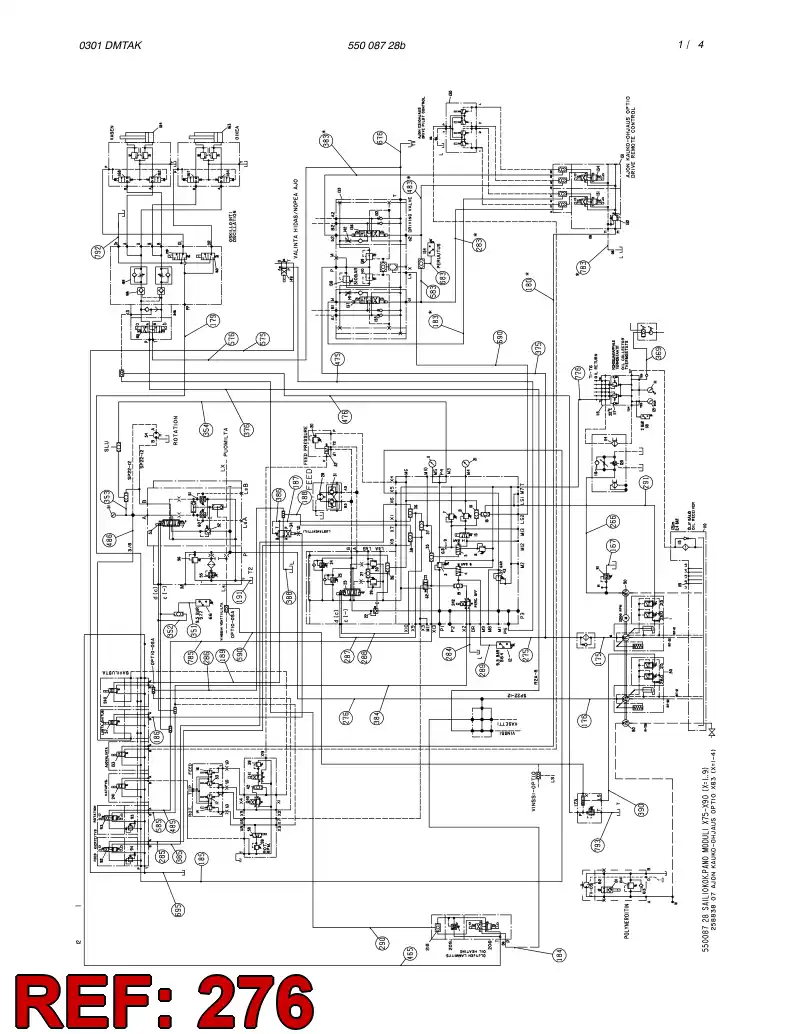 82454589 824 545 89 HYDR.HOSE ASSEMBLY - Sandvik Technical Drawing