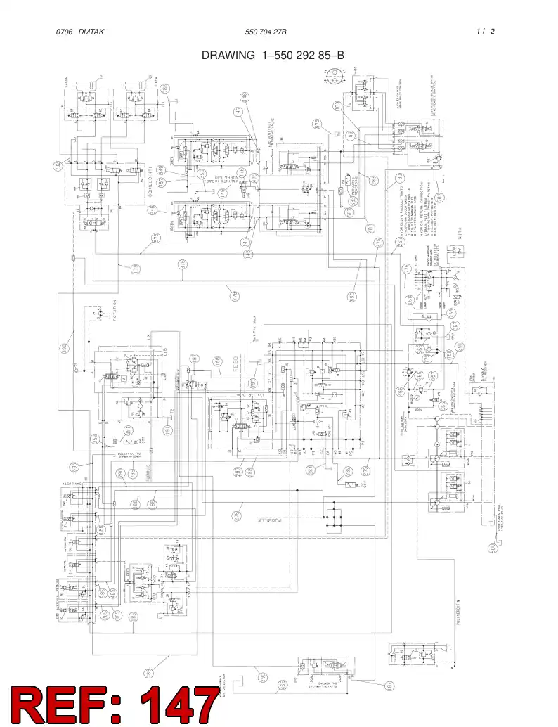 82455599 824 555 99 HYDRAULIC HOSE ASSEMBLY - Sandvik Technical Drawing