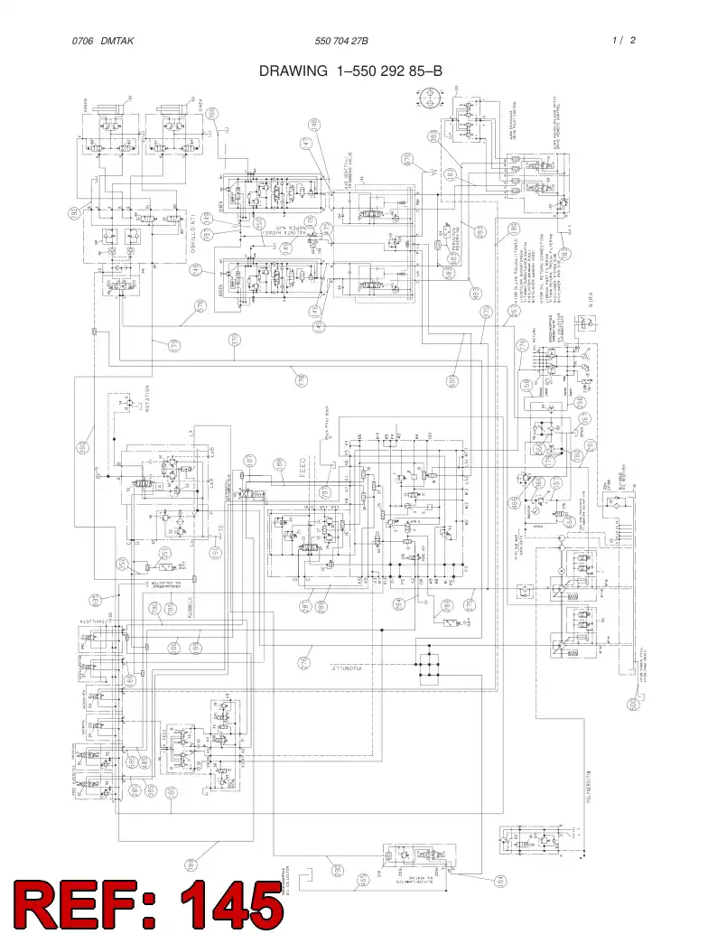 82456509 824 565 09 HYDRAULIC HOSE ASSEMBLY - Sandvik Technical Drawing
