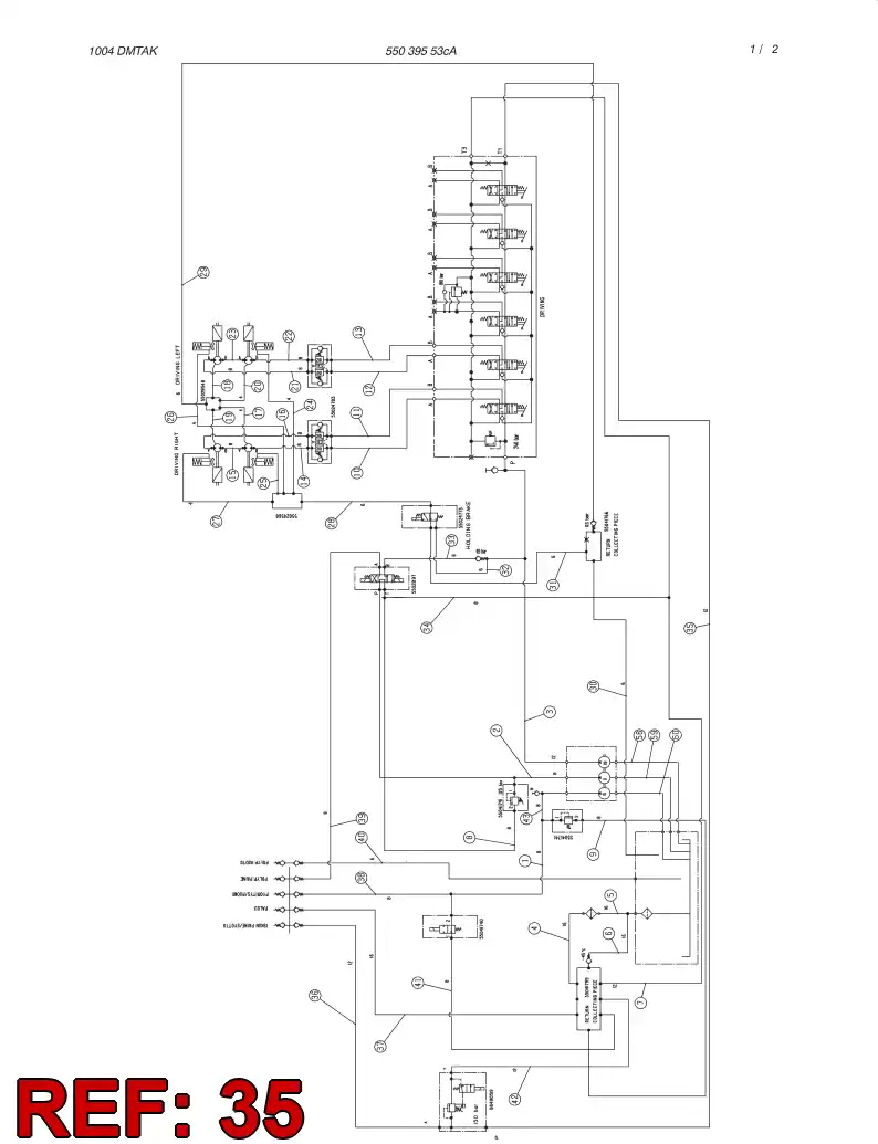 82456759 824 567 59 HYDRAULIC HOSE ASSEMBLY - Sandvik Technical Drawing
