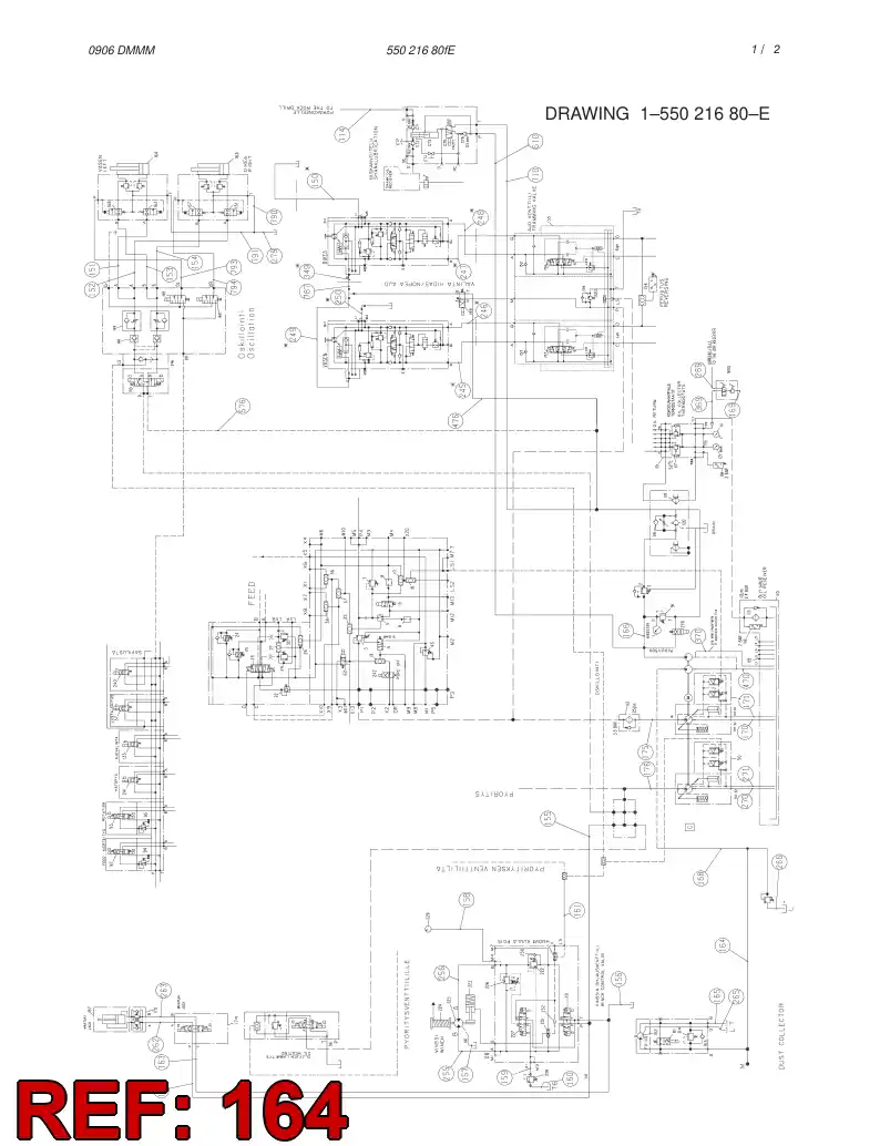 82458239 824 582 39 HYDRAULIC HOSE ASSEMBLY - Sandvik Technical Drawing