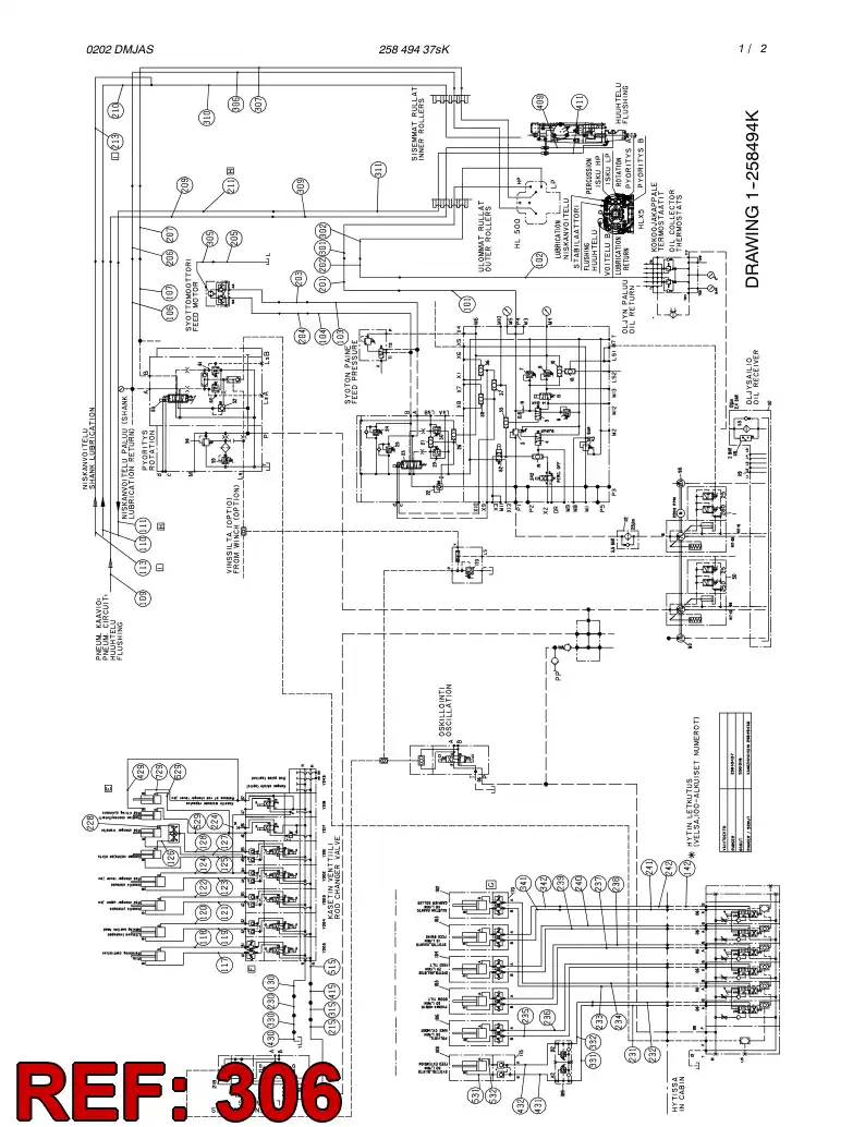 82458809 824 588 09 HOSE ASSY - Sandvik Technical Drawing