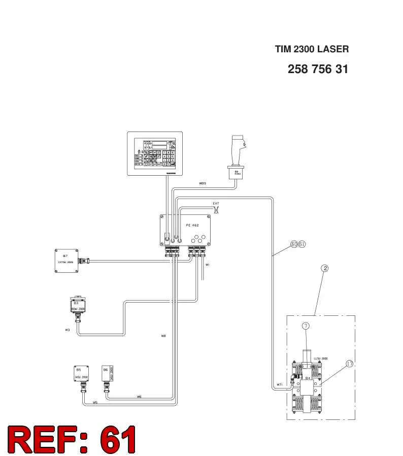 82460169 824 601 69 HOSE ASSY - Sandvik Technical Drawing