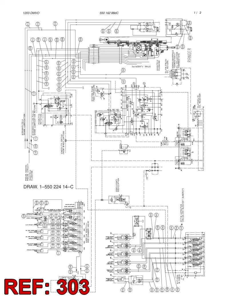 82466809 824 668 09 HOSE ASSY - Sandvik Technical Drawing