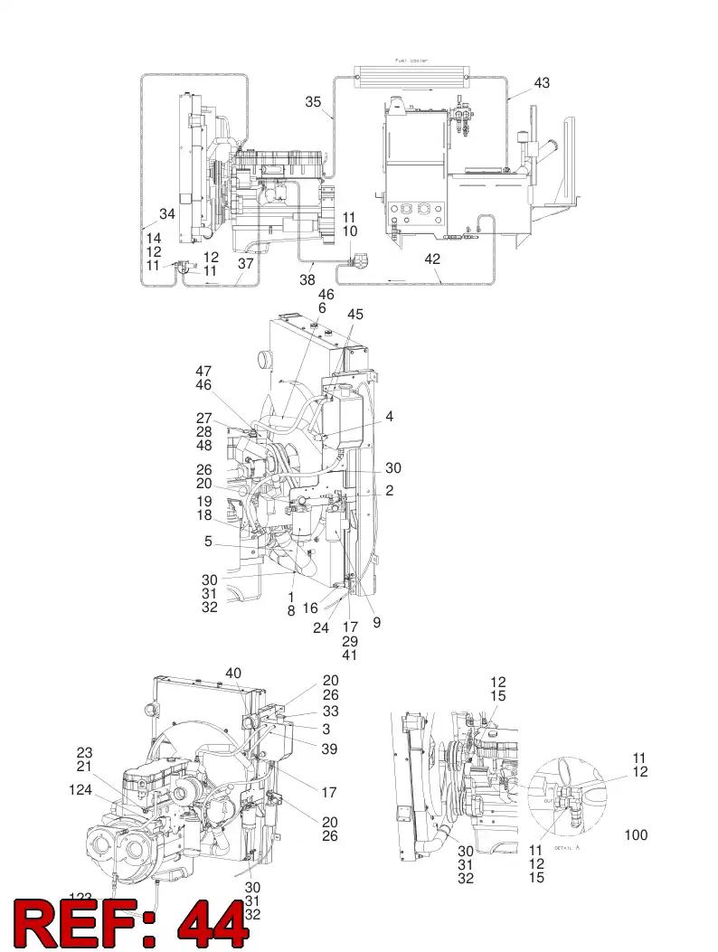82635279 826 352 79 HYDRAULIC HOSE ASSEMBLY - Sandvik Technical Drawing