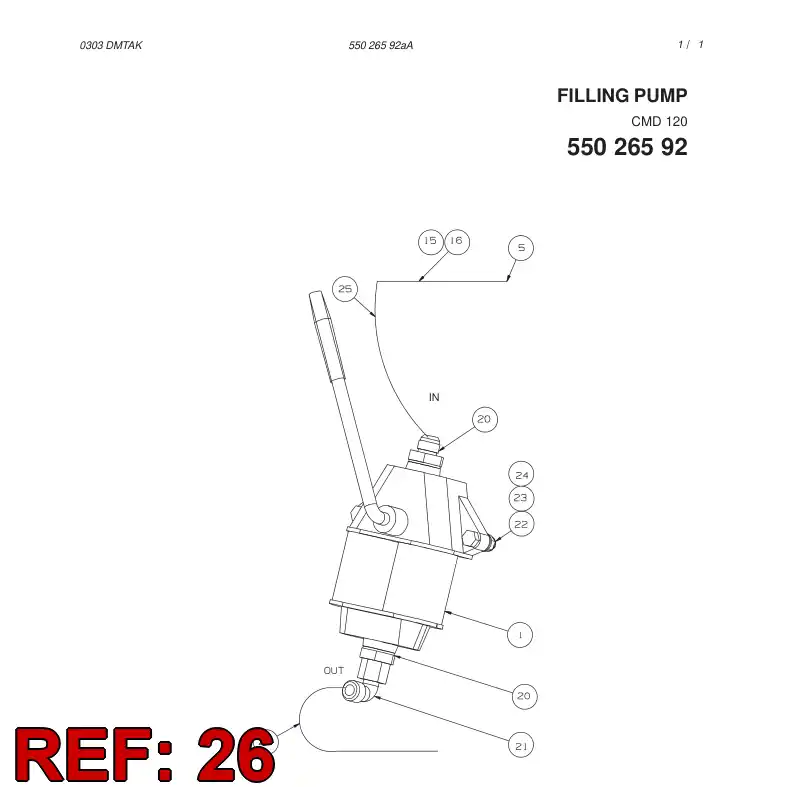 82635429 826 354 29 HOSE ASSY - Sandvik Technical Drawing