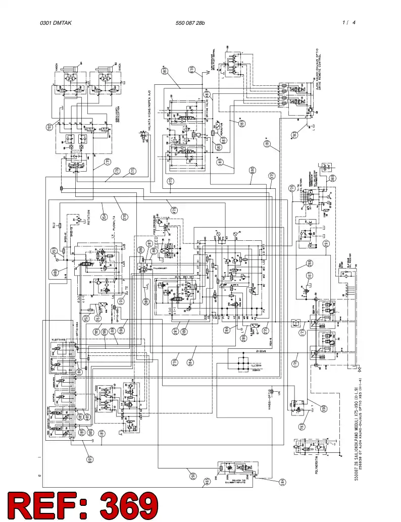 82636029 826 360 29 HYDRAULIC HOSE ASSEMBLY - Sandvik Technical Drawing