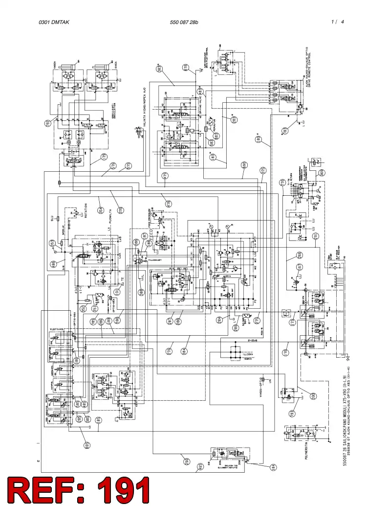 82636439 826 364 39 HYDRAULIC HOSE ASSEMBLY - Sandvik Technical Drawing