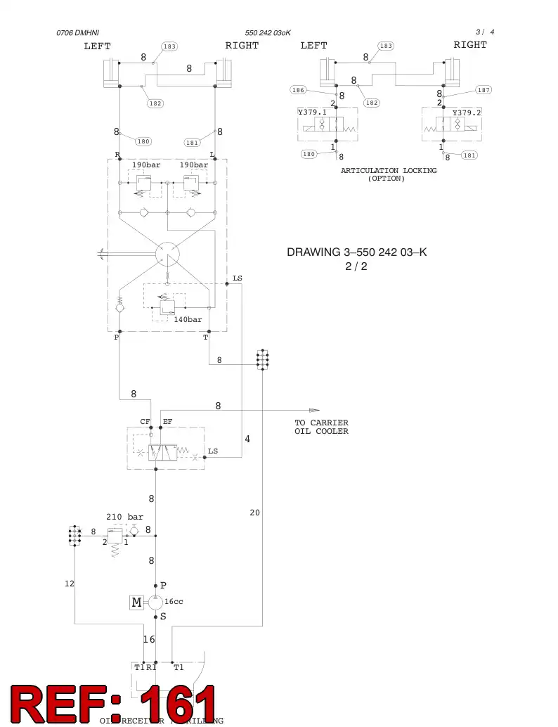 82637729 826 377 29 HYDRAULIC HOSE ASSEMBLY - Sandvik Technical Drawing