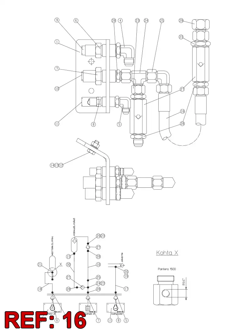 82637989 826 379 89 HOSE ASSY - Sandvik Technical Drawing