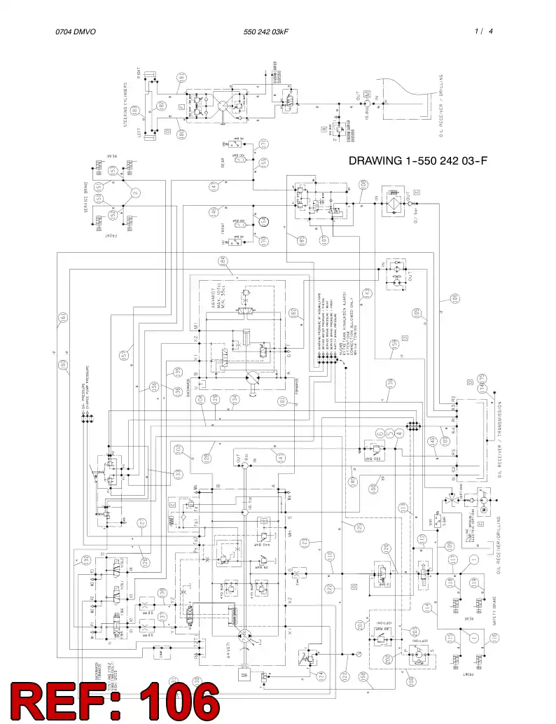 82640129 826 401 29 HYDRAULIC HOSE ASSEMBLY - Sandvik Technical Drawing