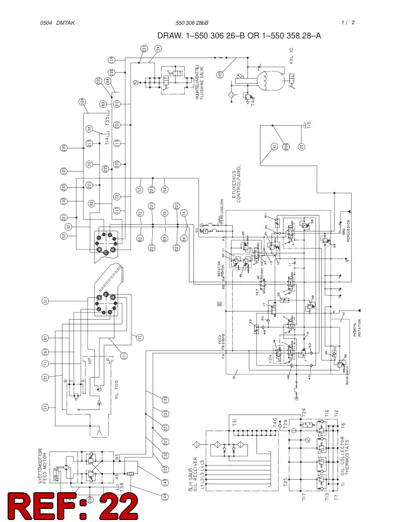 82641399 826 413 99 HOSE ASSY - Sandvik Technical Drawing