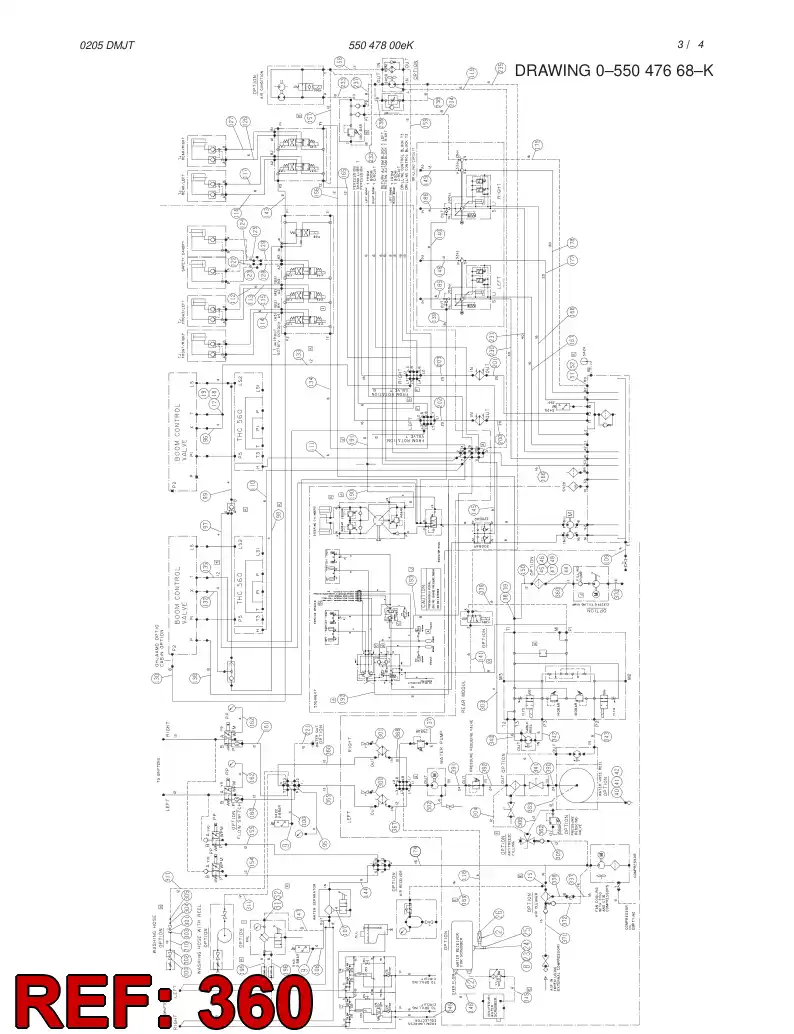82643439 826 434 39 HYDRAULIC HOSE ASSEMBLY - Sandvik Technical Drawing
