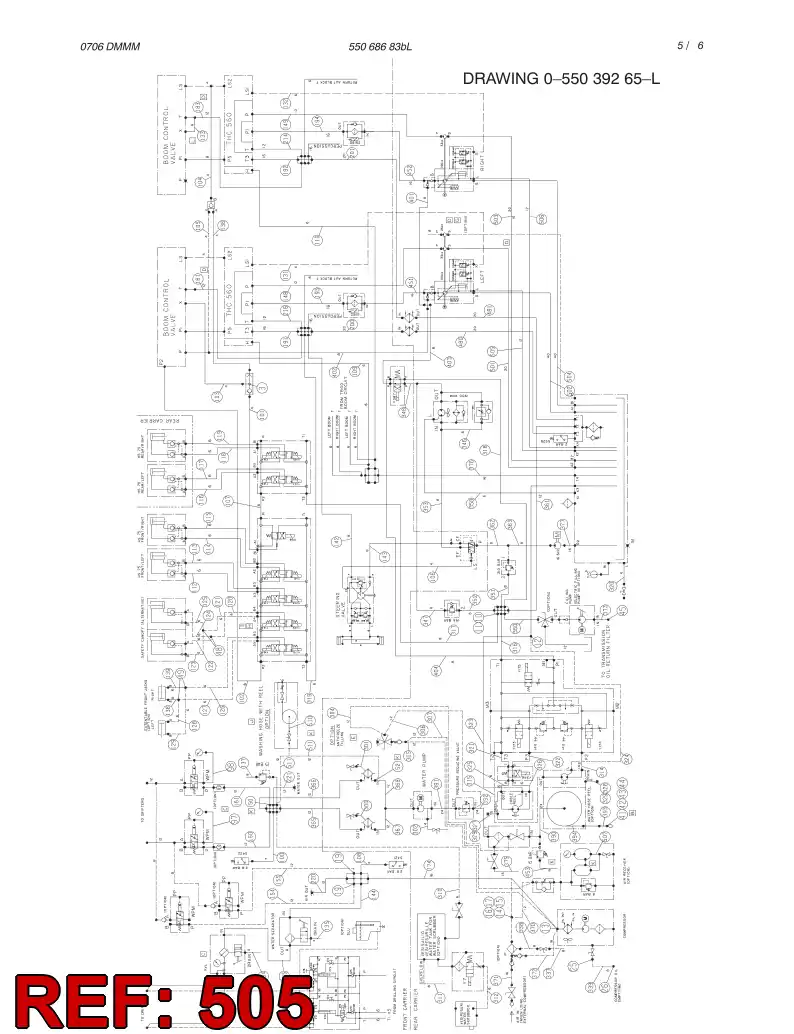 82644609 826 446 09 HYDRAULIC HOSE ASSEMBLY - Sandvik Technical Drawing