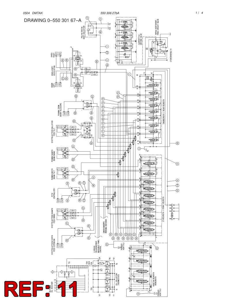 82645329 826 453 29 HYDRAULIC HOSE ASSEMBLY - Sandvik Technical Drawing