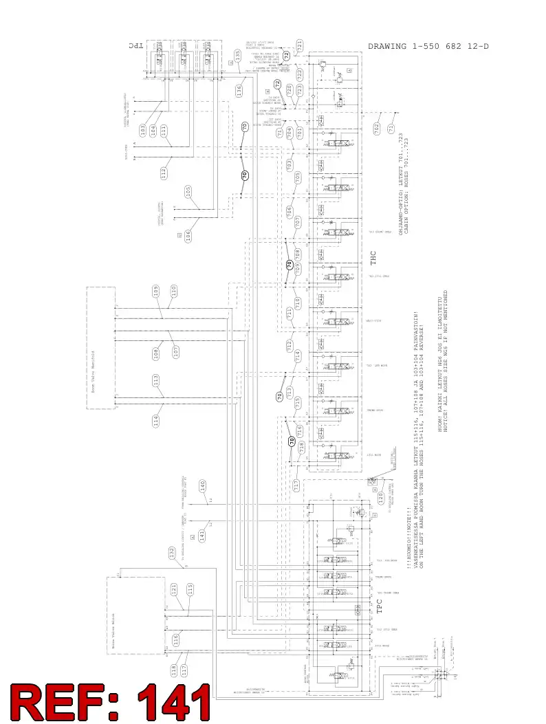 82646599 826 465 99 HYDRAULIC HOSE ASSEMBLY - Sandvik Technical Drawing