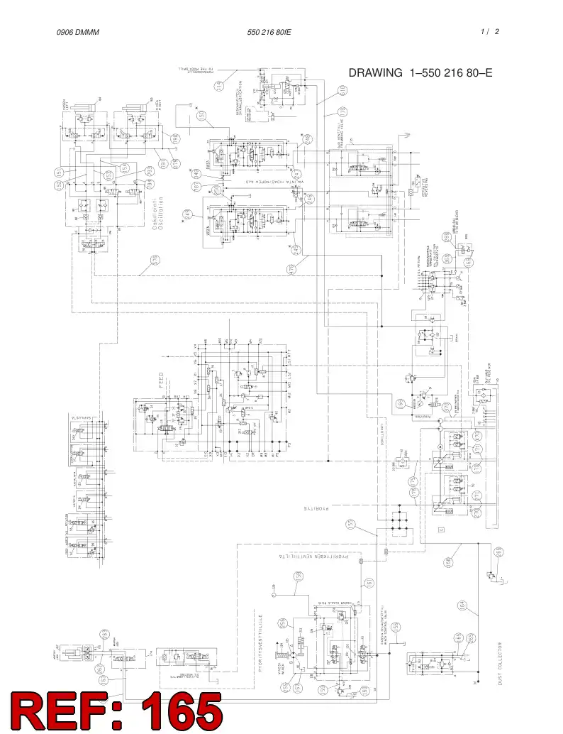 82648109 826 481 09 HYDRAULIC HOSE ASSEMBLY - Sandvik Technical Drawing