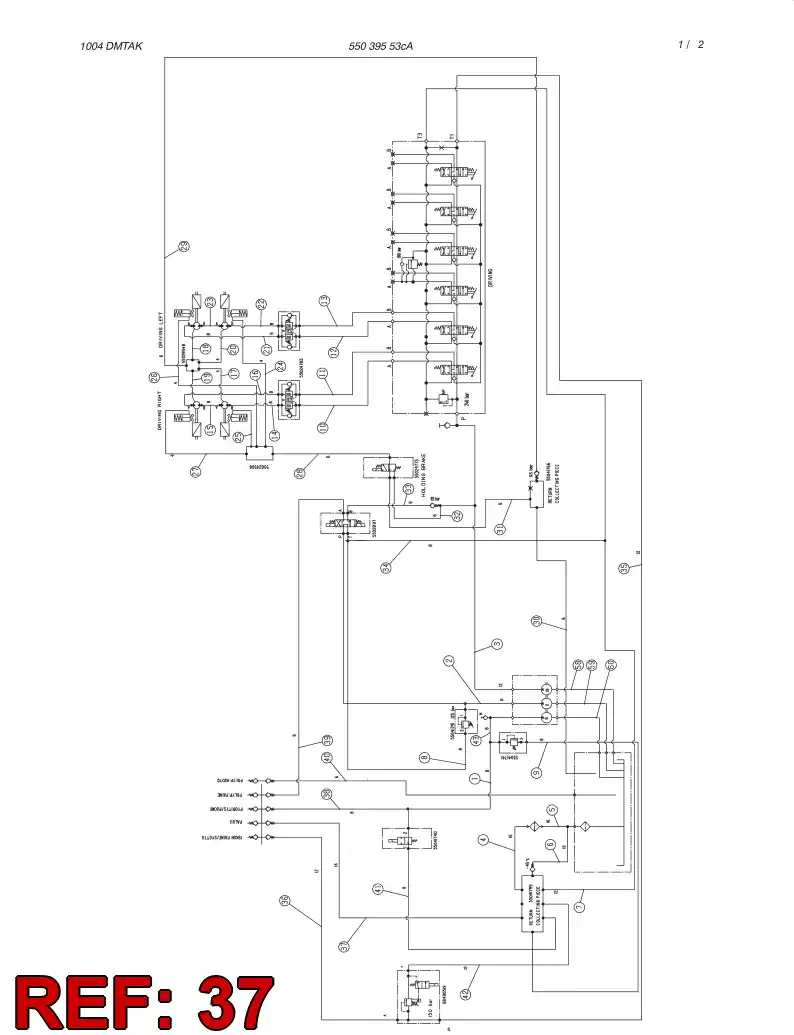82670089 826 700 89 HYDRAULIC HOSE ASSEMBLY - Sandvik Technical Drawing