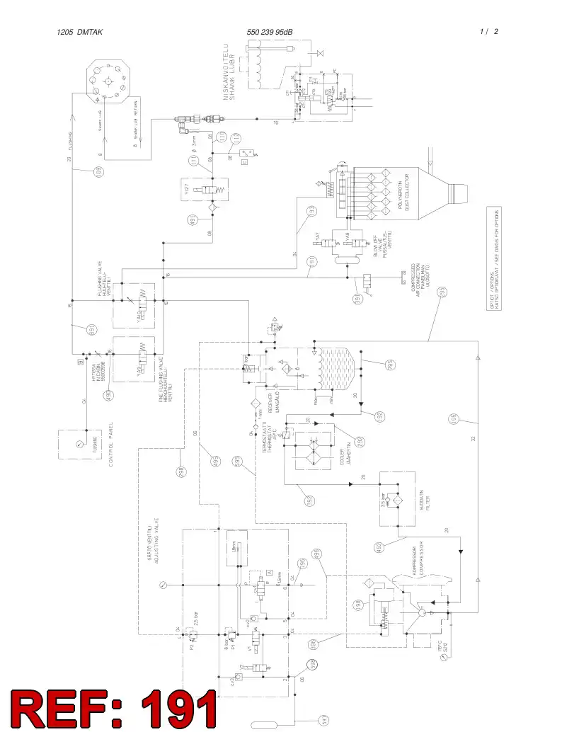 82670499 826 704 99 HYDRAULIC HOSE ASSEMBLY - Sandvik Technical Drawing