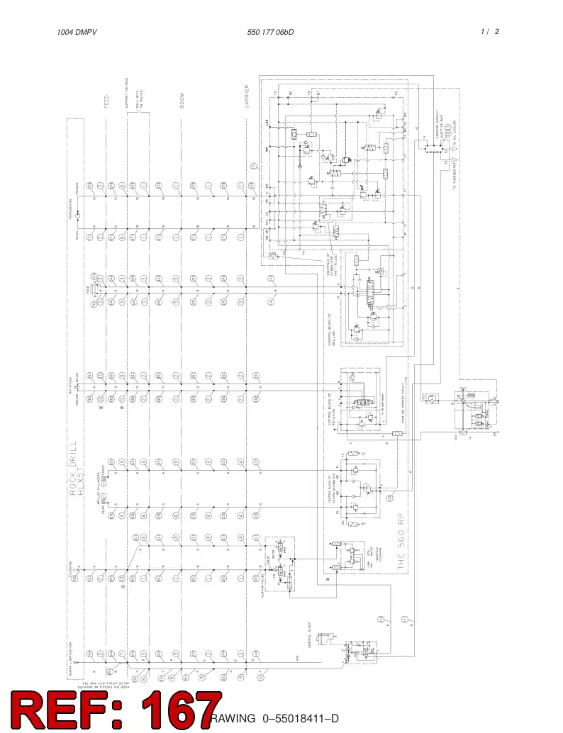 82673009 826 730 09 HYDRAULIC HOSE ASSEMBLY - Sandvik Technical Drawing
