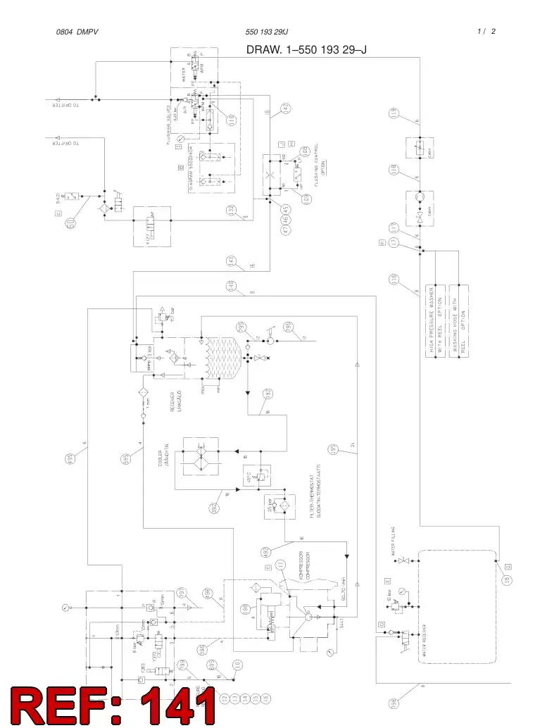 82676039 826 760 39 HOSE ASSY - Sandvik Technical Drawing