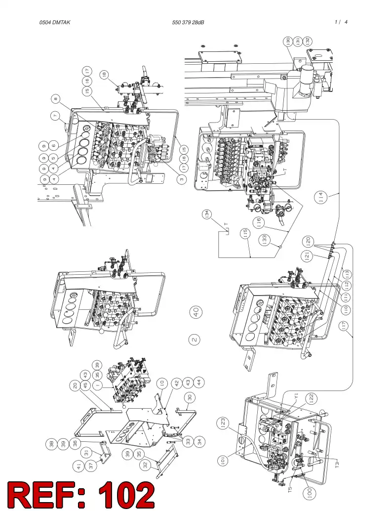 82679629 826 796 29 HOSE ASSY - Sandvik Technical Drawing