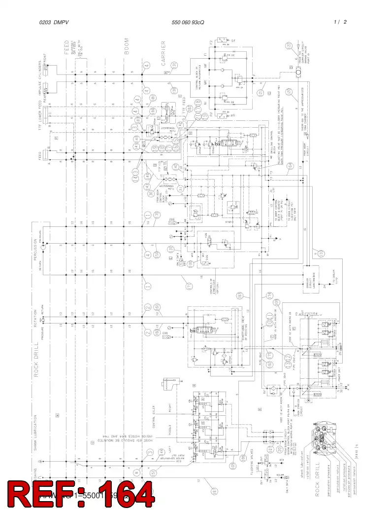 82679759 826 797 59 HYDRAULIC HOSE ASSEMBLY - Sandvik Technical Drawing