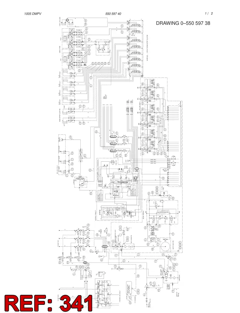 82681279 826 812 79 HYDRAULIC HOSE ASSEMBLY - Sandvik Technical Drawing