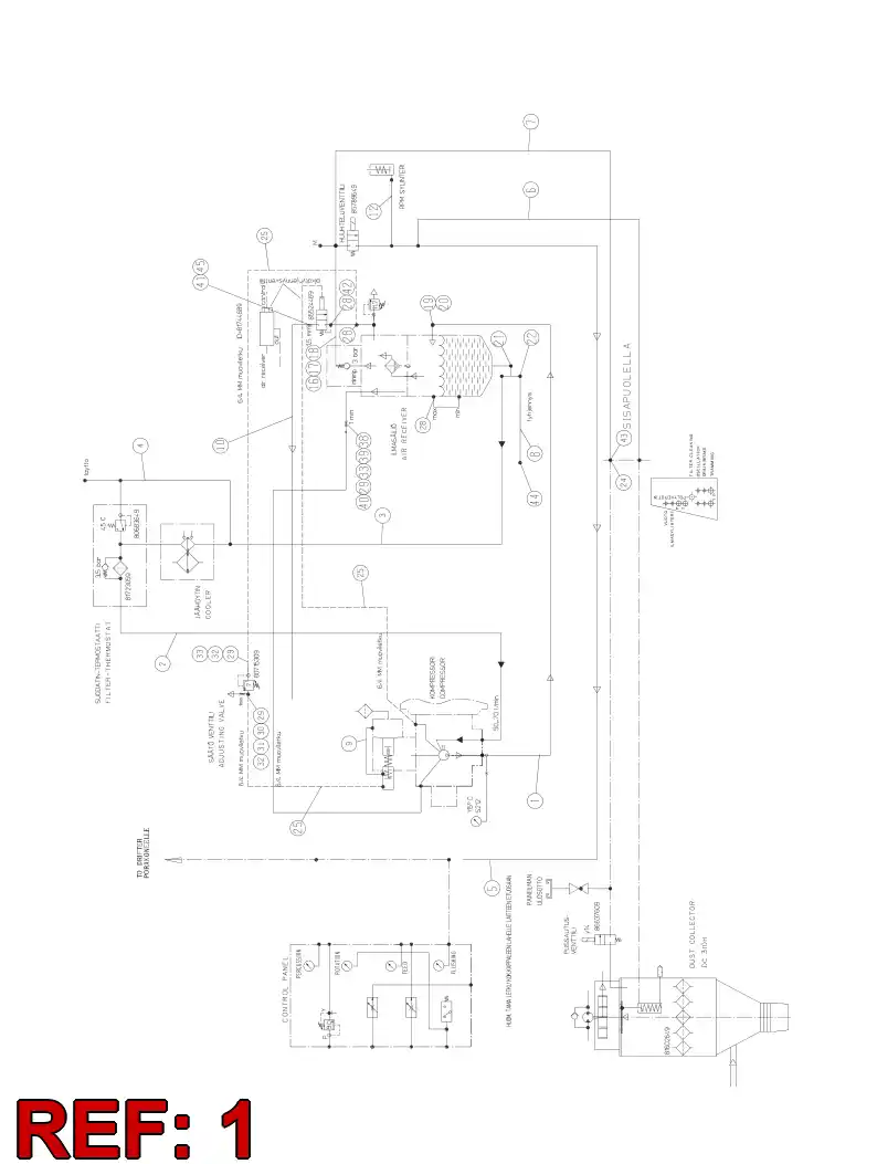 82706599 827 065 99 HYDRAULIC HOSE ASSEMBLY - Sandvik Technical Drawing