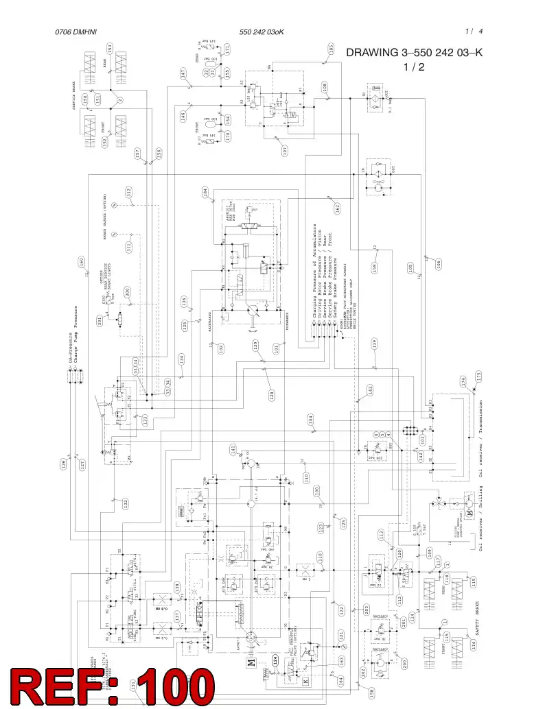 82708639 827 086 39 HYDRAULIC HOSE ASSEMBLY - Sandvik Technical Drawing