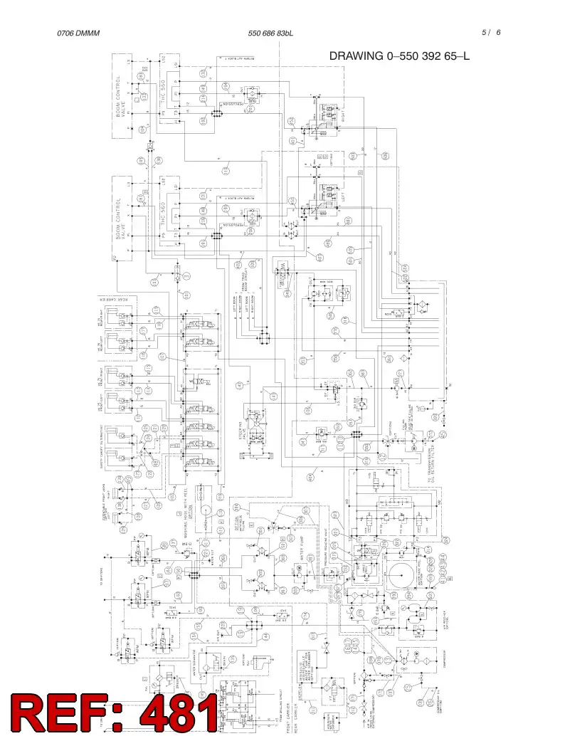 82714889 827 148 89 HYDRAULIC HOSE ASSEMBLY - Sandvik Technical Drawing