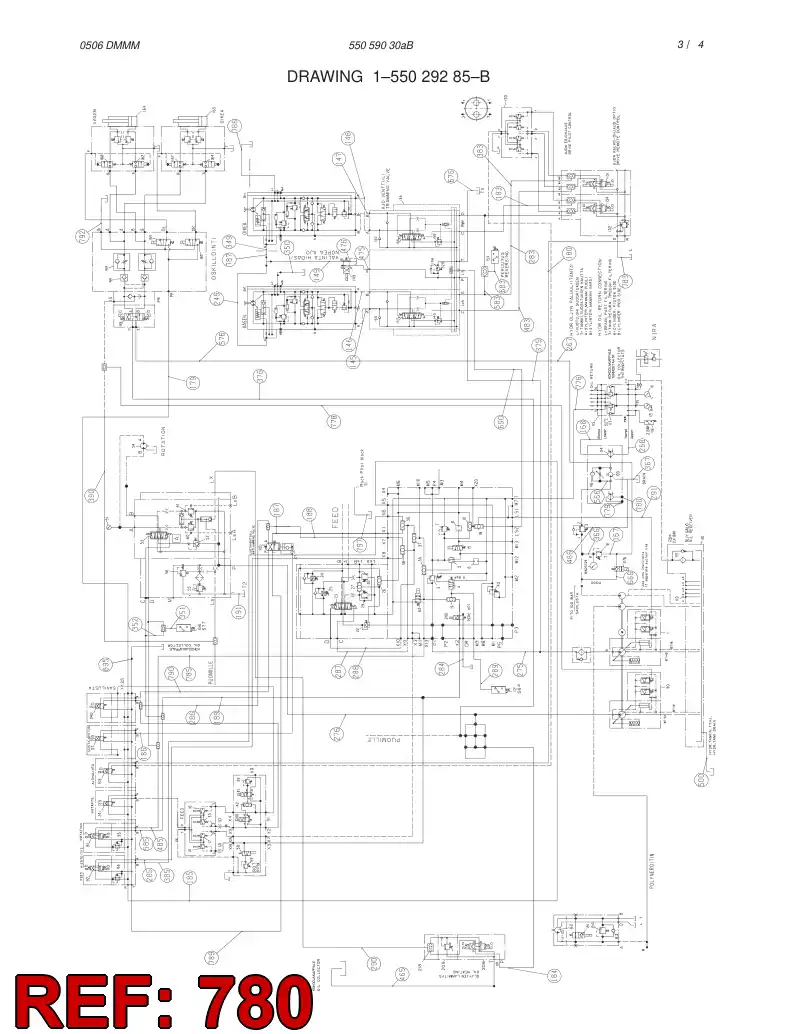 82715229 827 152 29 HYDRAULIC HOSE ASSEMBLY - Sandvik Technical Drawing