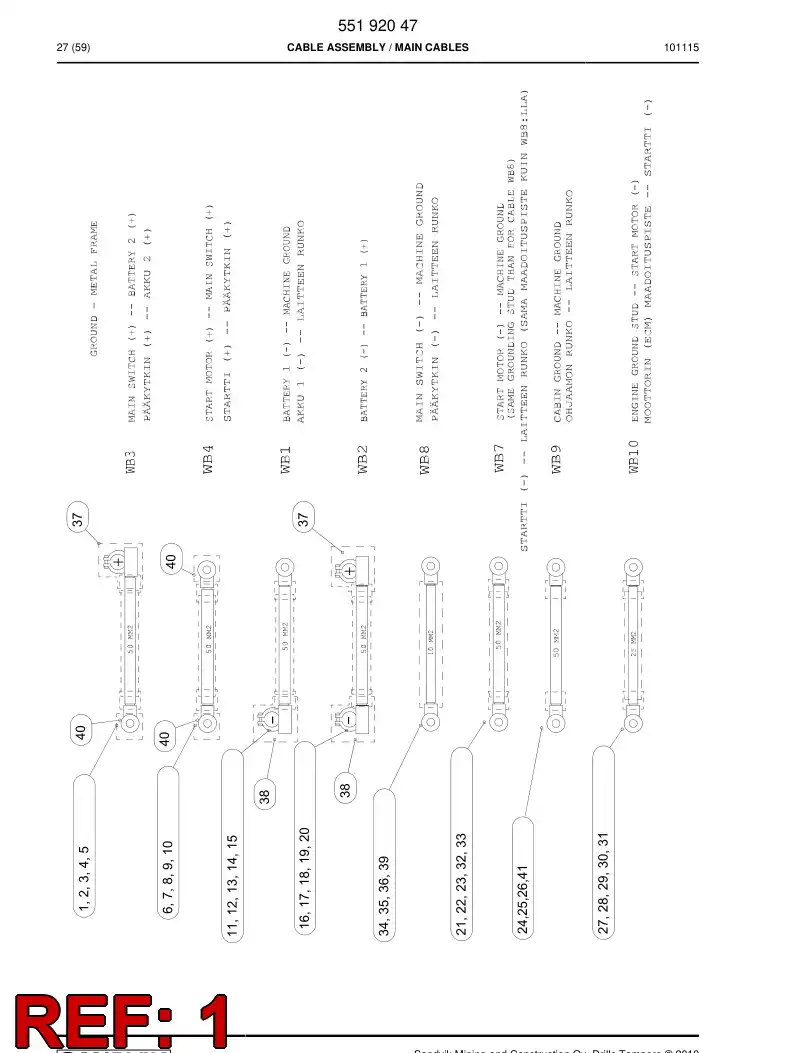 83718569k 837 185 69k Cable - Sandvik Technical Drawing