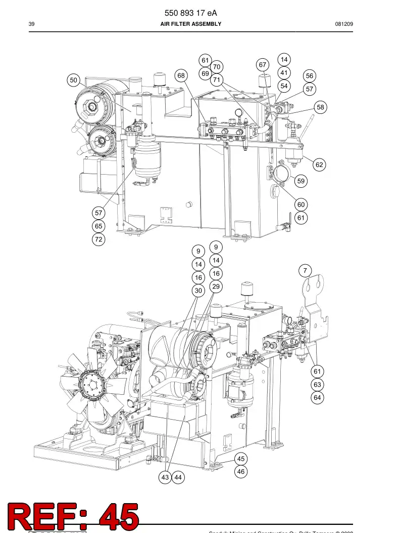 83778809 837 788 09 Plain washer - Sandvik Technical Drawing