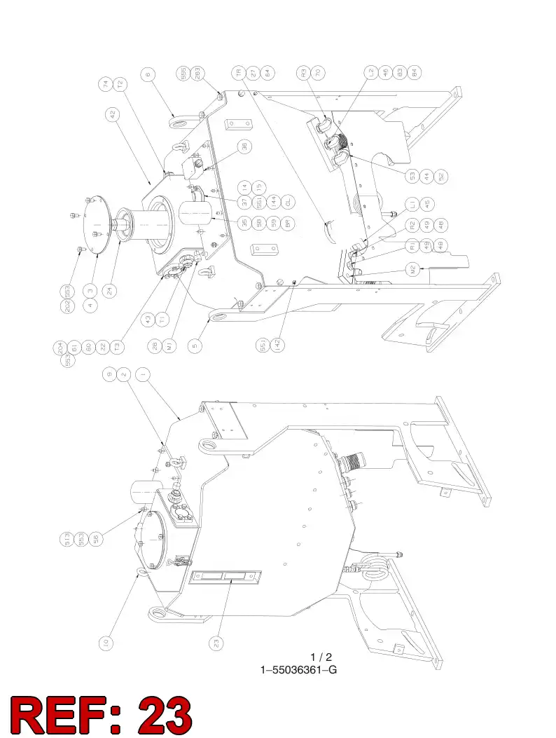 85043339 850 433 39 INDICADOR, NIVEL DE ACEITE - Sandvik Technical Drawing