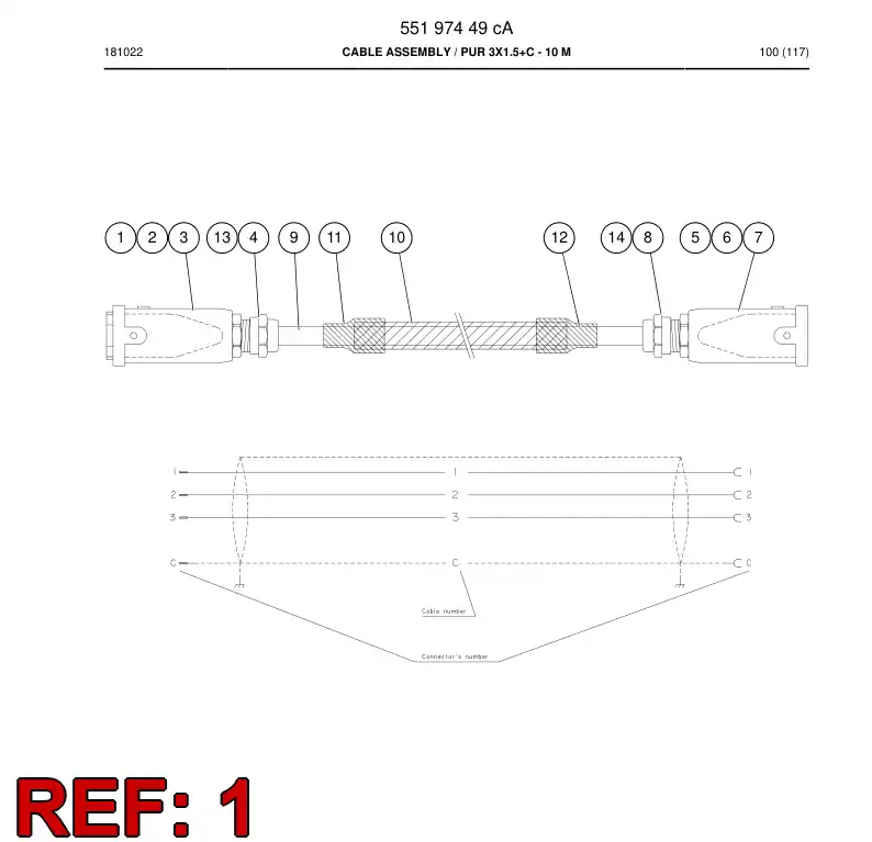 85048389a 850 483 89a Case, Multipolar Connector - Sandvik Technical Drawing