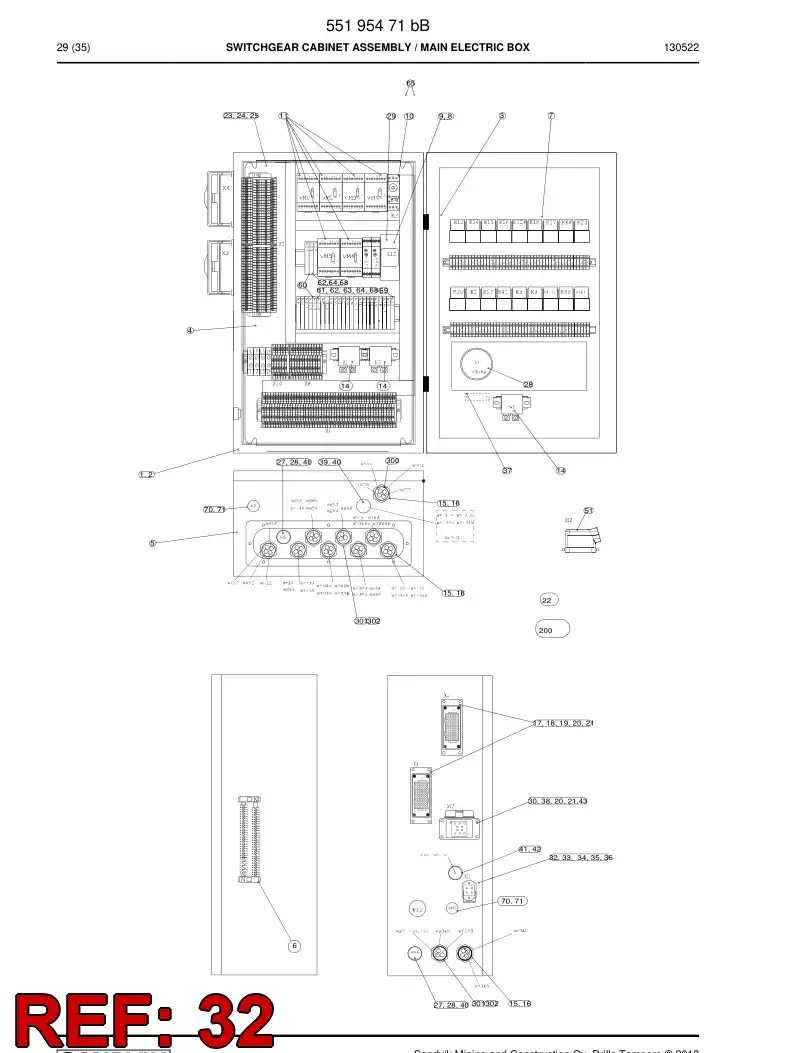 85048409a 850 484 09a Case, Multipolar Connector - Sandvik Technical Drawing
