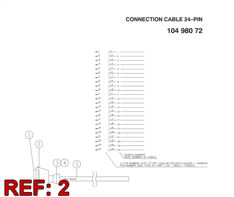 85048819 850 488 19 MANY POLES CLIP CASE - Sandvik Technical Drawing