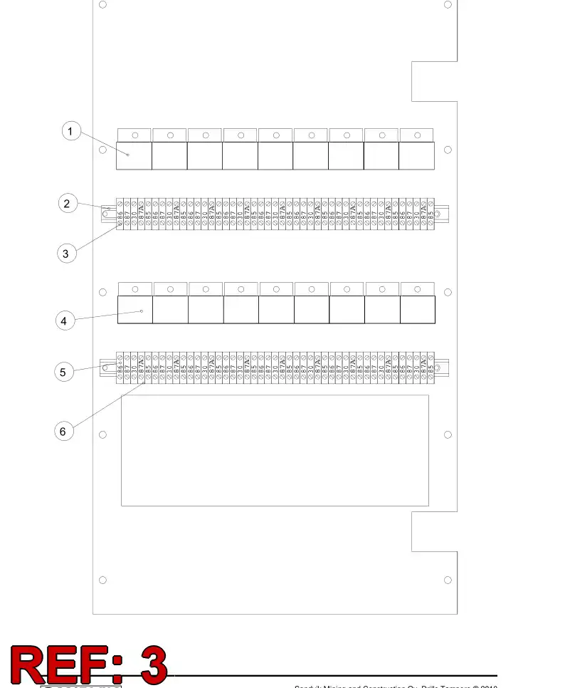 85054789b 850 547 89b BANDA DE TERMINALES - Sandvik Technical Drawing