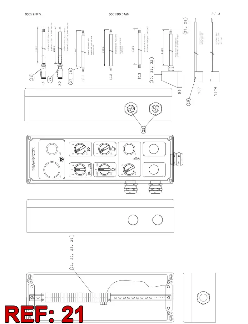 85054939 850 549 39 END CLAMP - Sandvik Technical Drawing
