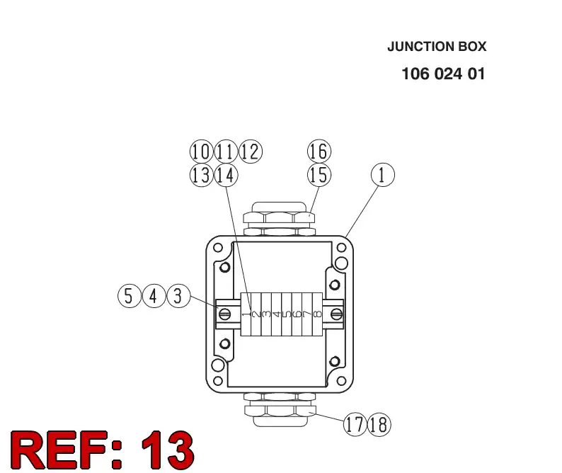 85055009 850 550 09 TERMINAL MARKING STRIP - Sandvik Technical Drawing